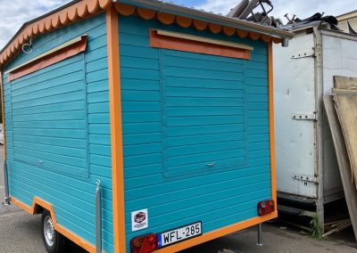 3,5x2 classic büfékocsi food truck imbisswagen kék kívülről