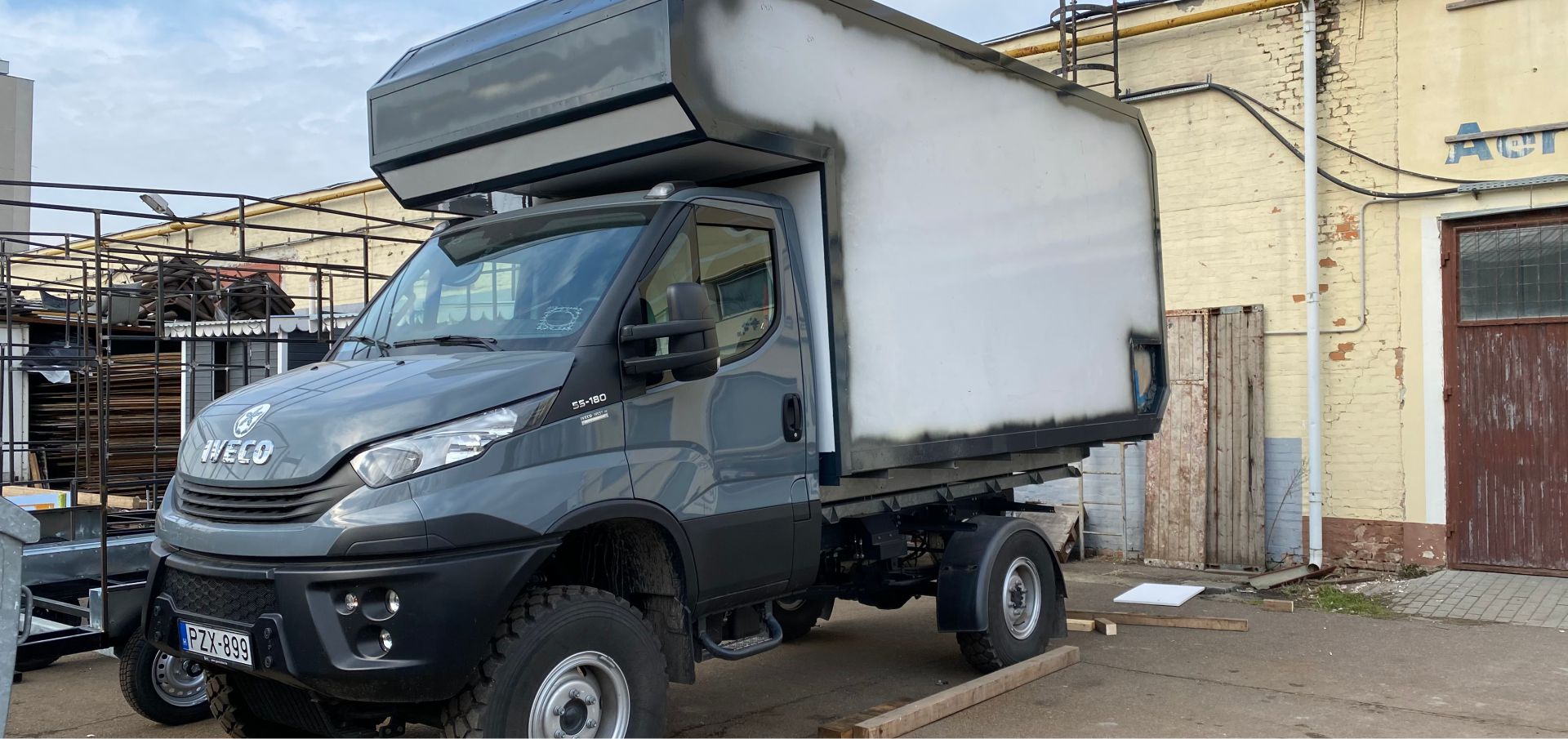 Remodel food truck trailer