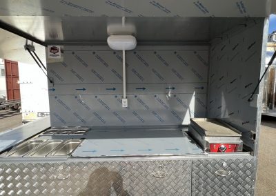 Szállítható mozgó bolt food truck rozsdamentes